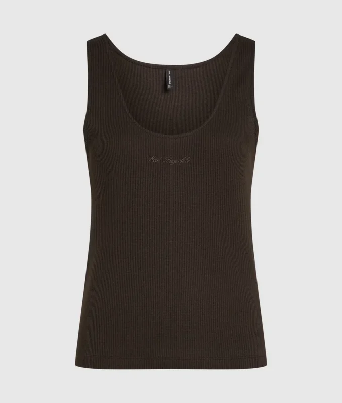 Wafel loungewear tanktop