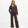 Wafelstof loungewear broek