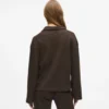 Wafelstof loungewear poloshirt