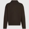 Wafelstof loungewear poloshirt