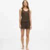 Wafelstof loungewear-short