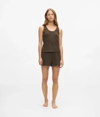 Wafelstof loungewear-short