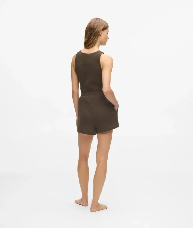 Wafelstof loungewear-short