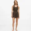 Wafelstof loungewear-short
