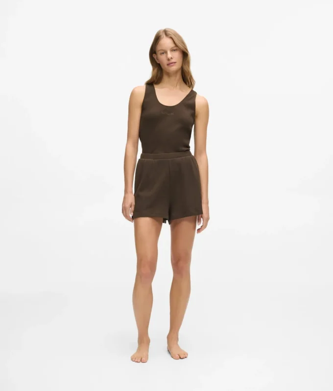 Wafelstof loungewear-short