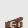 Western riem met ronde gesp