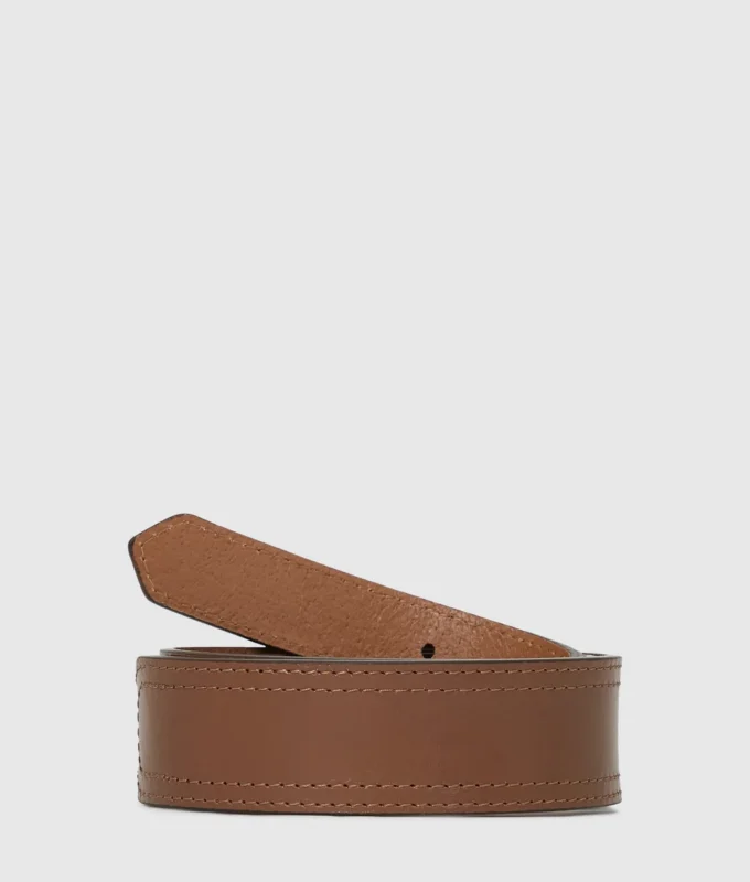 Western riem met ronde gesp